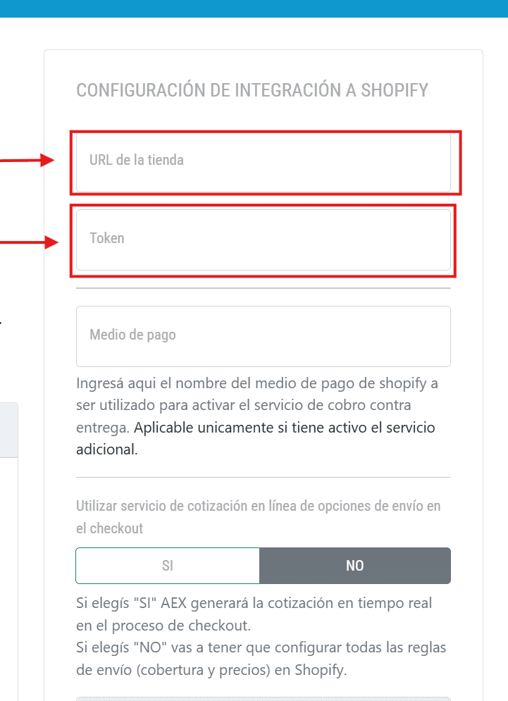 Configuración de dominio